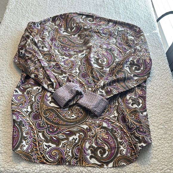Bugatchi Multicolor Paisley Shirt - Picture 6 of 6
